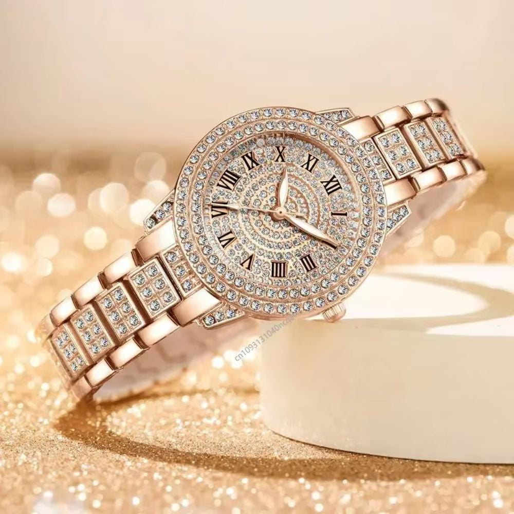 Montre Femme Élégante Strass Mécanique - vue 6 - Montrelio