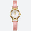 Montre Femme Minimaliste Quartz Cuir Croco - vue 1 - Montrelio