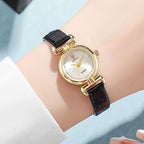 Montre Femme Minimaliste Quartz Cuir Croco - vue 6 - Montrelio