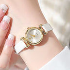 Montre Femme Minimaliste Quartz Cuir Croco - vue 8 - Montrelio