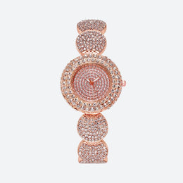 Montre Femme Quartz Entièrement En Strass