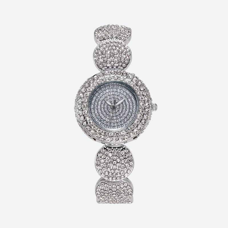 Montre Femme Quartz Entièrement En Strass - vue 2 - Montrelio