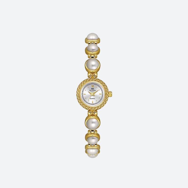 Montre Femme Quartz Perle Médiévale, Élégante - vue 1 - Montrelio