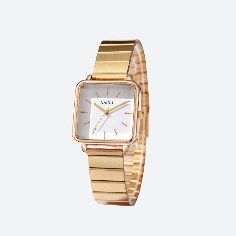 Montre Femme quartz rétro cadran carré - vue 3 - Montrelio