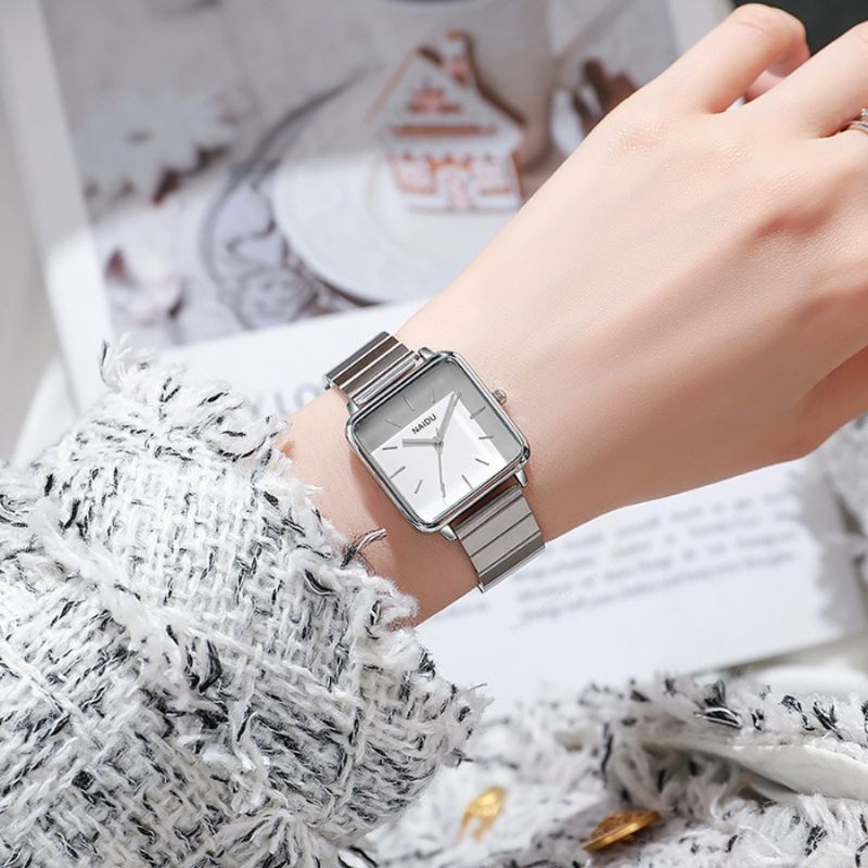 Montre Femme quartz rétro cadran carré - vue 7 - Montrelio