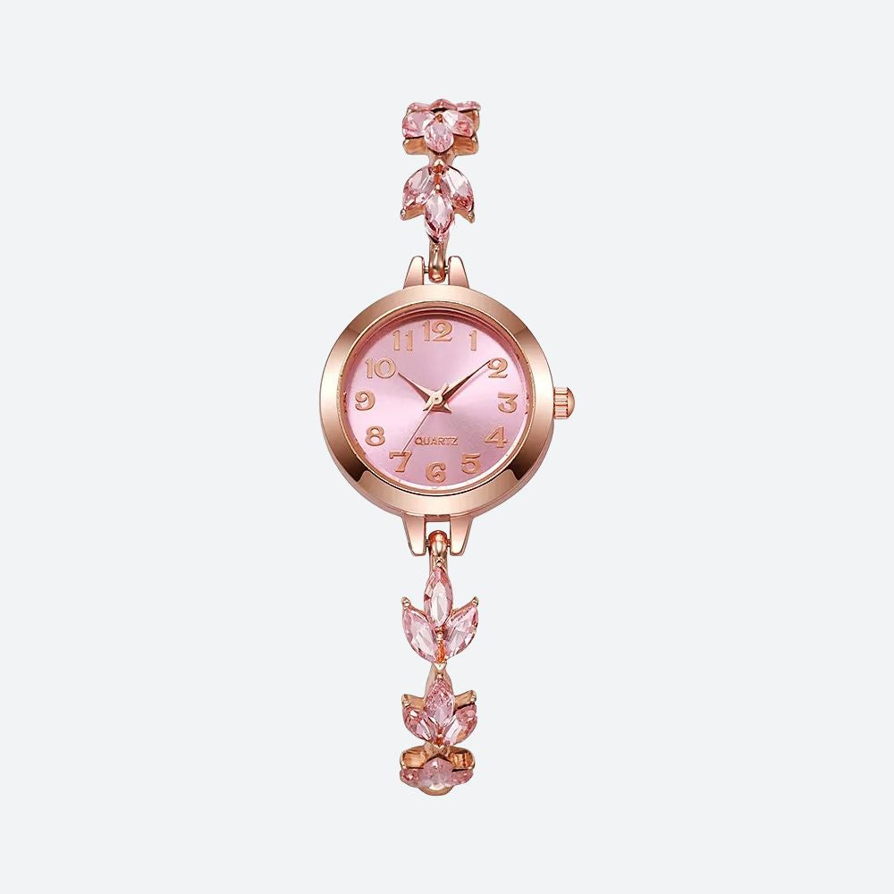 Montre Femme Ronde Strass Élégante - vue 1 - Montrelio