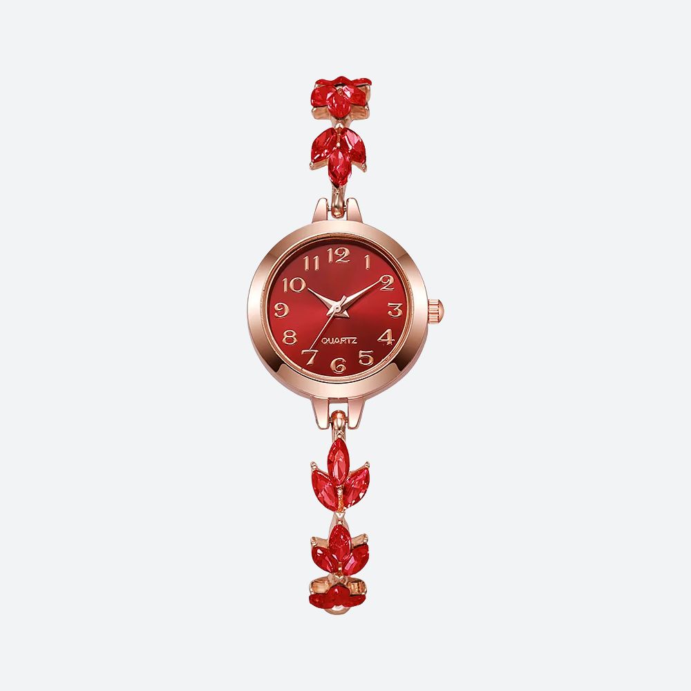 Montre Femme Ronde Strass Élégante - vue 4 - Montrelio