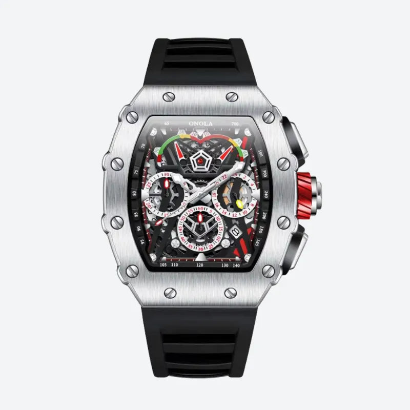 Montre Homme Automatique, Boitier tonneau - vue 3 - Montrelio