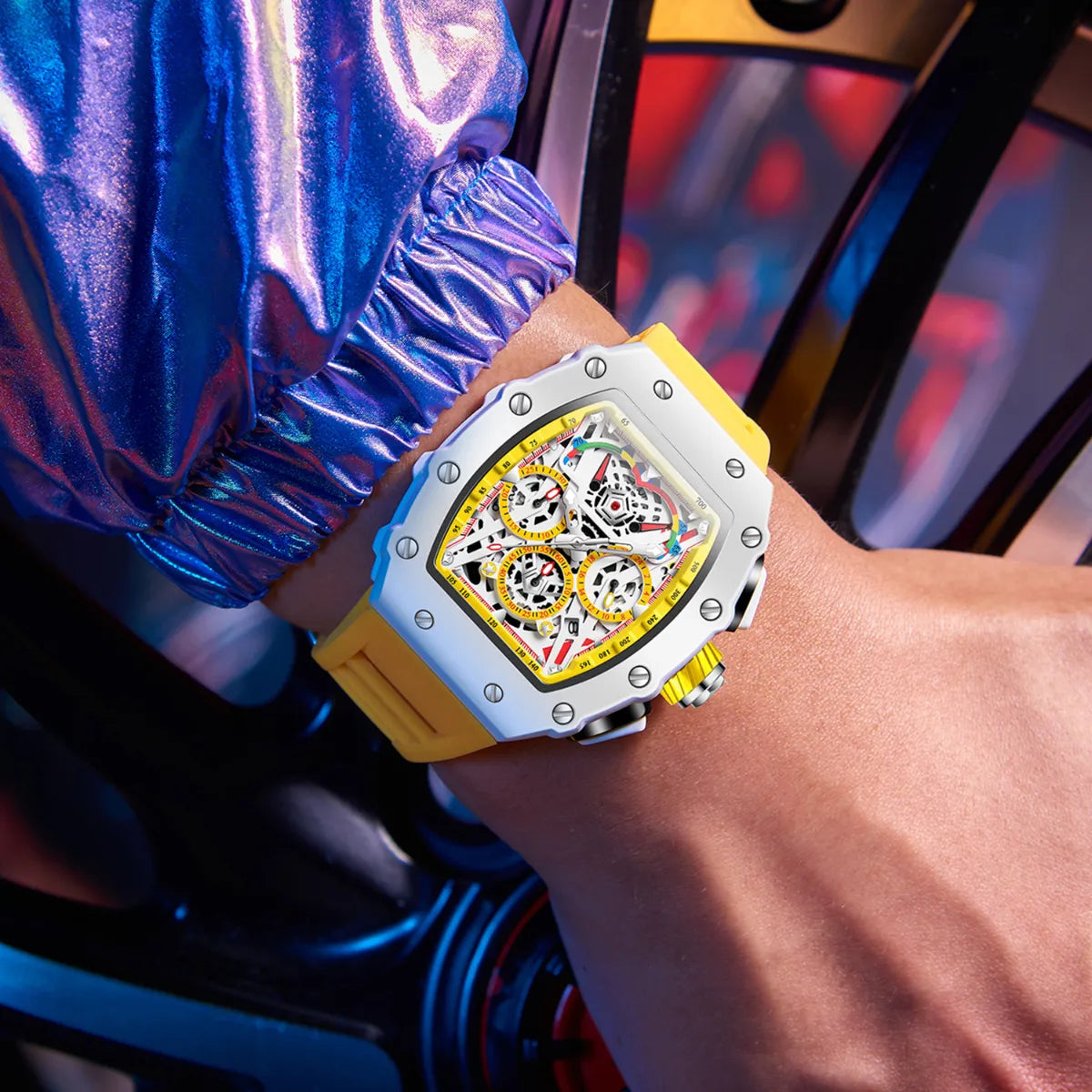 Montre Homme Automatique, Boitier tonneau - vue 7 - Montrelio
