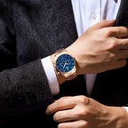 Montre Homme Chronographe Quartz, Bracelet Acier Inoxydable - vue 6 - Montrelio