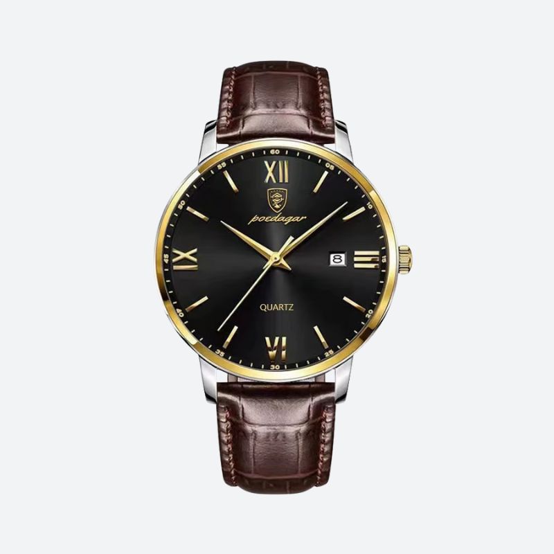 Montre homme cuir étanche quartz - vue 2 - Montrelio