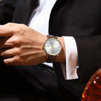 Montre homme cuir étanche quartz - vue 4 - Montrelio