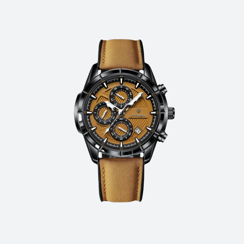 Montre Homme Cuir Quartz Chronographe - vue 1 - Montrelio