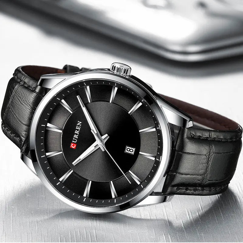 Montre Homme Cuir Quartz Élégante - vue 5 - Montrelio