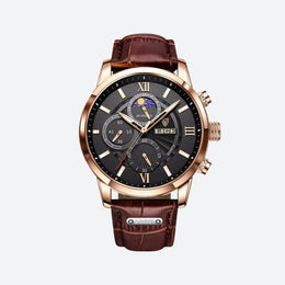 Montre homme cuir quartz étanche