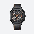 Montre homme cuir quartz sport étanche - vue 1 - Montrelio