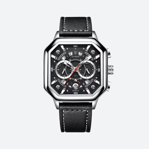 Montre homme cuir quartz sport étanche