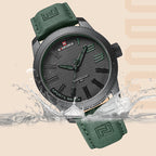 Montre Homme Cuir Sport, style Militaire - vue 3 - Montrelio