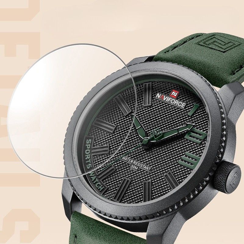 Montre Homme Cuir Sport, style Militaire - vue 4 - Montrelio