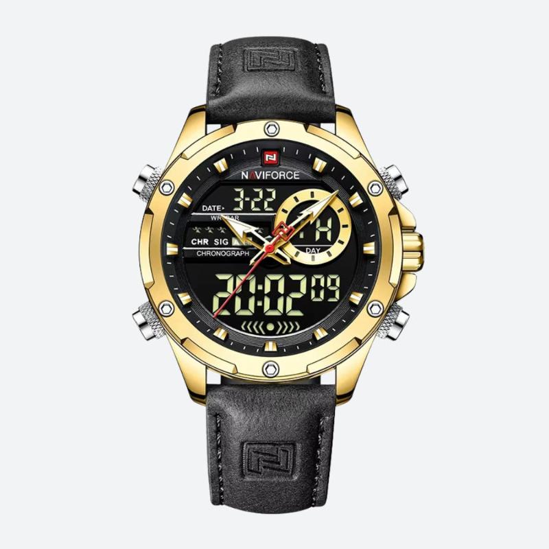 Montre homme digitale analogique-numérique avec chronographe - vue 1 - Montrelio