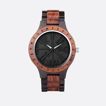 Montre Homme en Bois Viking Noir