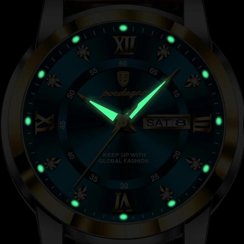 Montre Homme Quartz Élégante avec Bracelet Cuir - vue 6 - Montrelio