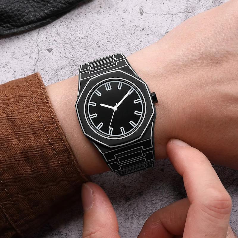 Montre Homme Quartz Minimaliste, Design Épuré - vue 4 - Montrelio