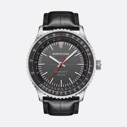 Montre Homme Solaire Aviateur Chronographe
