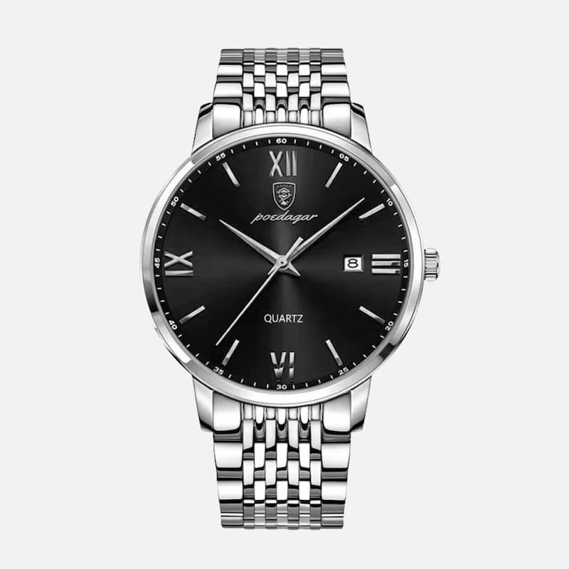 Montre Homme Ultra-Fine en Acier, Design Minimaliste - vue 1 - Montrelio
