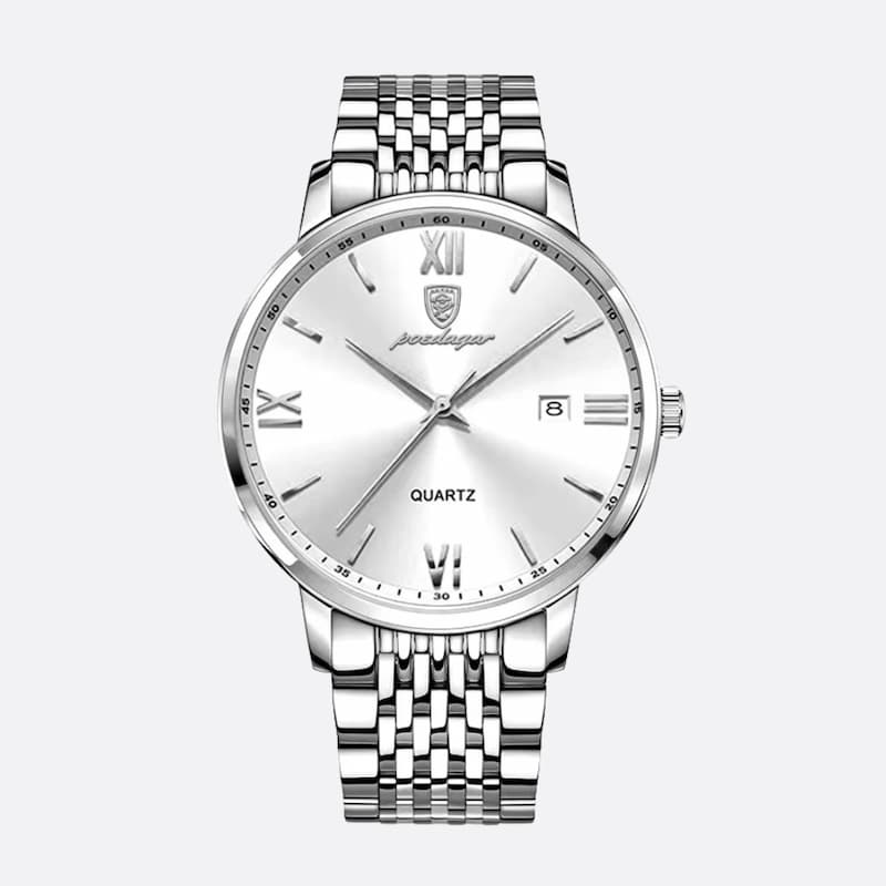 Montre Homme Ultra-Fine en Acier, Design Minimaliste - vue 2 - Montrelio