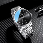 Montre Homme Ultra-Fine en Acier, Design Minimaliste - vue 3 - Montrelio