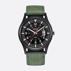 Montre Homme Vintage Militaire Quartz Bracelet Nylon 41mm - vue 1 - Montrelio