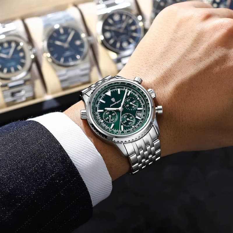 Montre Luxe chronographe homme, Style Sport - vue 6 - Montrelio