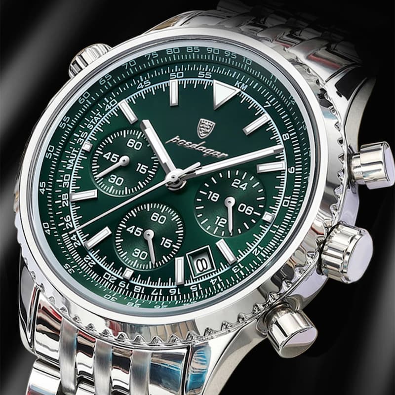 Montre Luxe chronographe homme, Style Sport - vue 8 - Montrelio