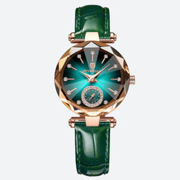 Montre luxe femme Diamant Facetté