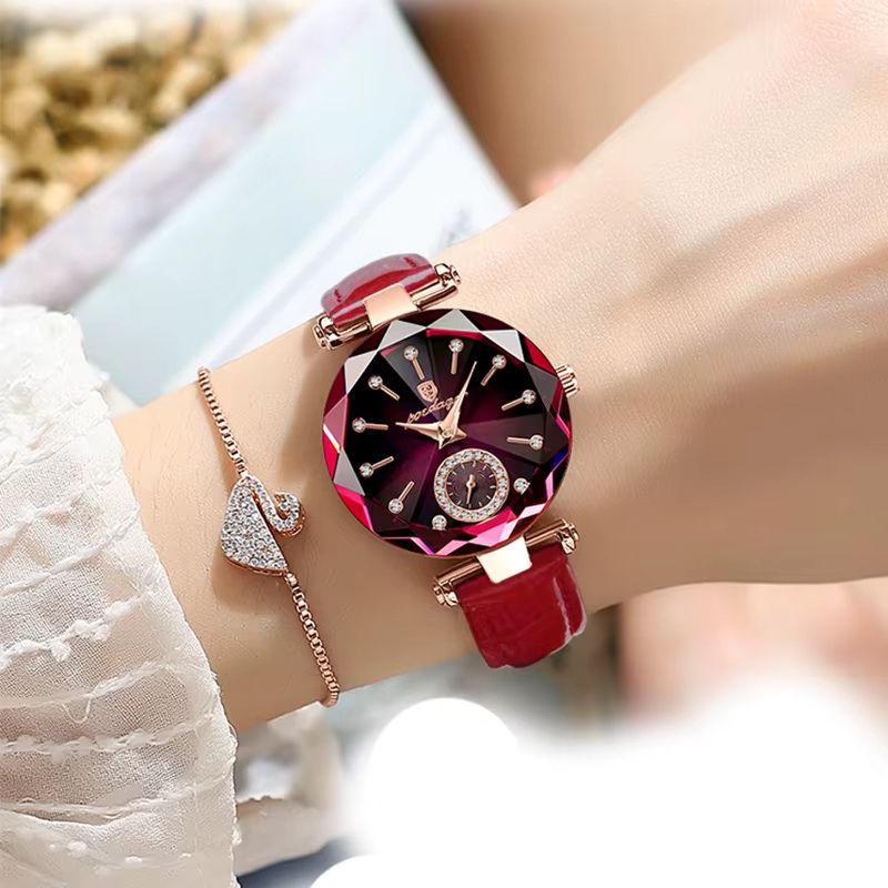 Montre luxe femme Diamant Facetté - vue 2 - Montrelio