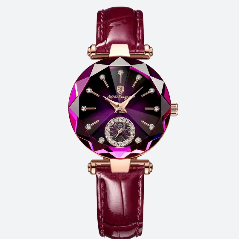 Montre luxe femme Diamant Facetté - vue 4 - Montrelio