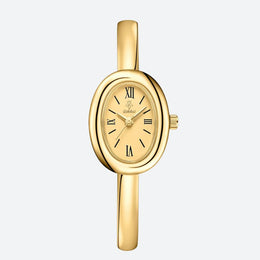 Montre luxe femme Ovale Dorée