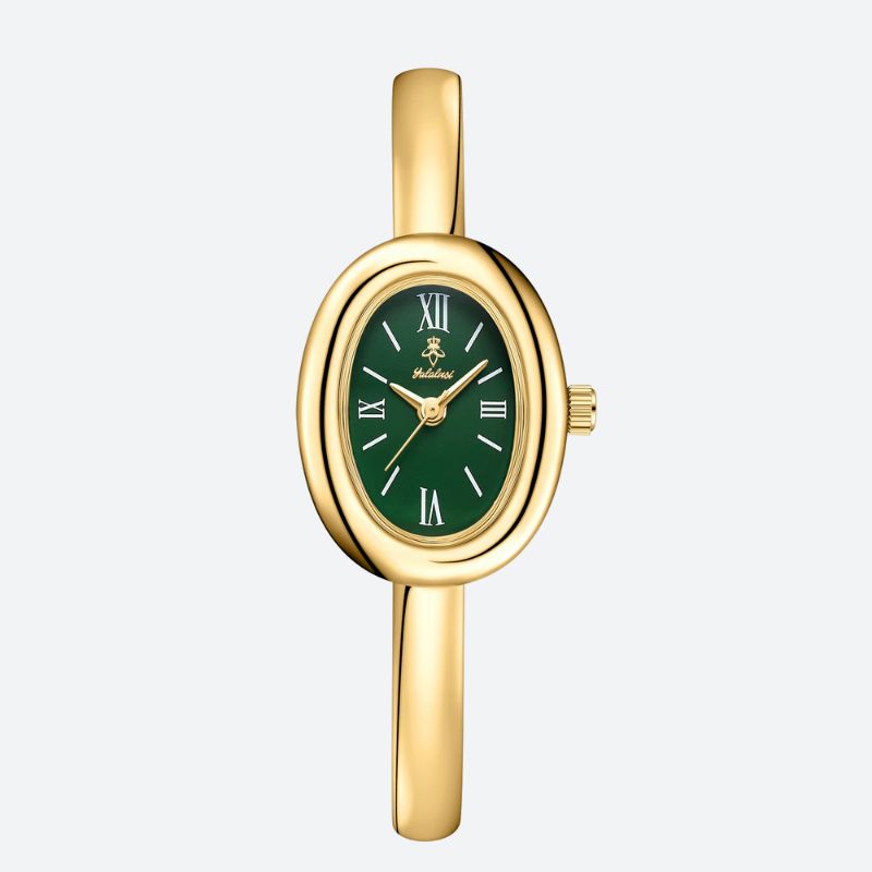 Montre luxe femme Ovale Dorée - vue 2 - Montrelio