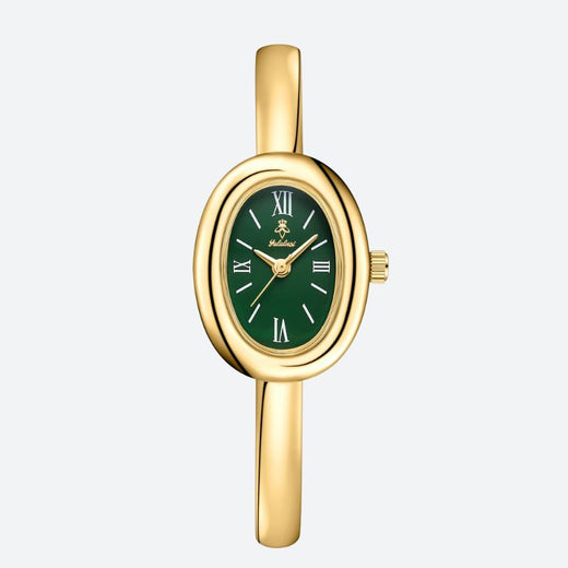 Montre luxe femme Ovale Dorée