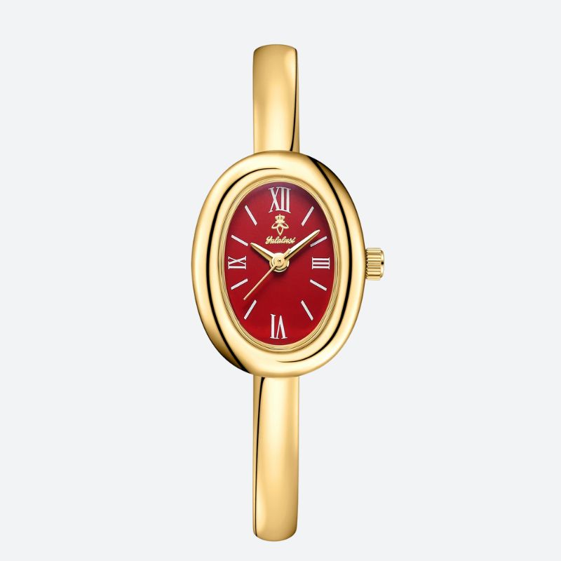 Montre luxe femme Ovale Dorée - vue 4 - Montrelio