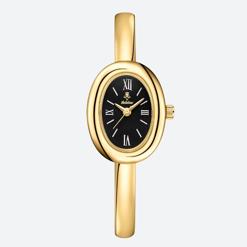 Montre luxe femme Ovale Dorée - vue 5 - Montrelio