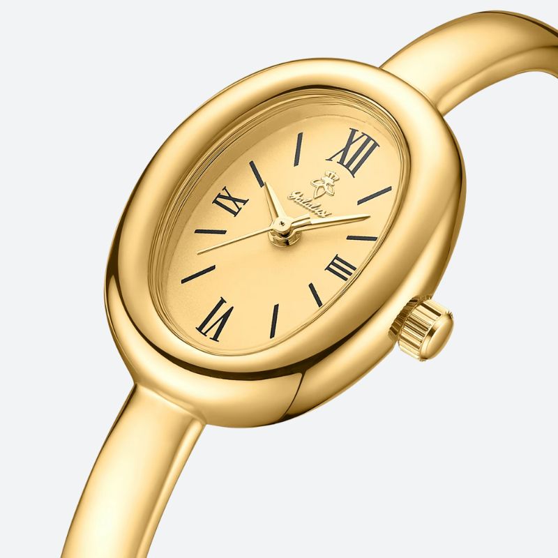 Montre luxe femme Ovale Dorée - vue 6 - Montrelio