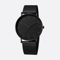 Montre Luxe Homme Noire Minimaliste - vue 1 - Montrelio
