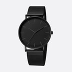 Montre Luxe Homme Noire Minimaliste - vue 1 - Montrelio