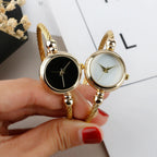 Montre Luxe Quartz Femme Bracelet Jonc Torsadé Style Bijou - vue 7 - Montrelio