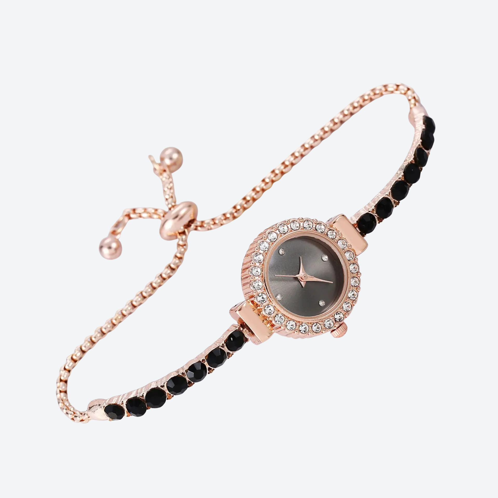 Montre Luxe Quartz Femme Bracelet Pierres Style Précieux - vue 1 - Montrelio