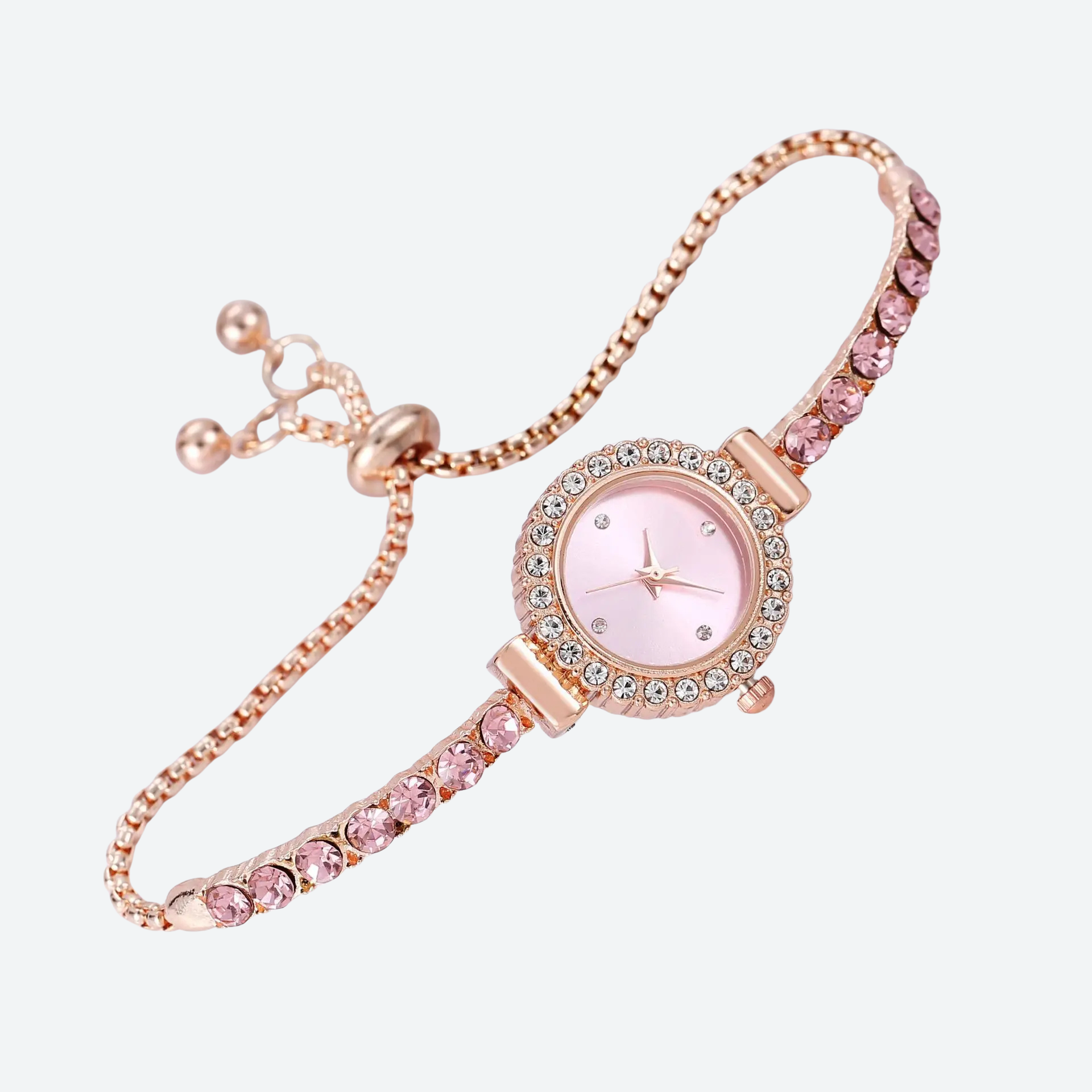 Montre Luxe Quartz Femme Bracelet Pierres Style Précieux - vue 2 - Montrelio