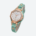 Montre Luxe Quartz Femme Cuir Octogone Style Élégant - vue 1 - Montrelio