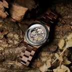 Montre Mécanique En Bois Homme Artisanat Naturel - vue 2 - Montrelio